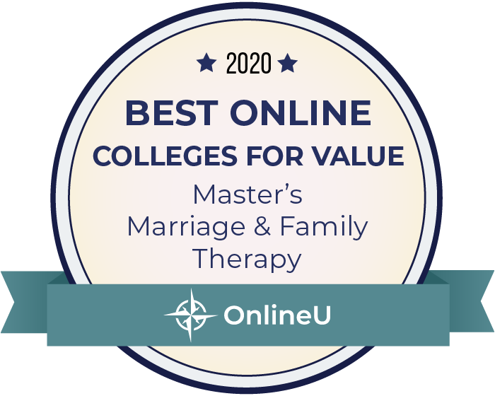 2020 Best Online Master's in Marriage & Family Therapy Badge