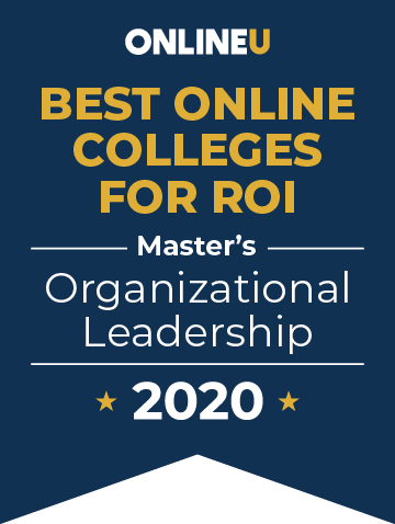 2020 Best Online Master's in Organizational Leadership Badge