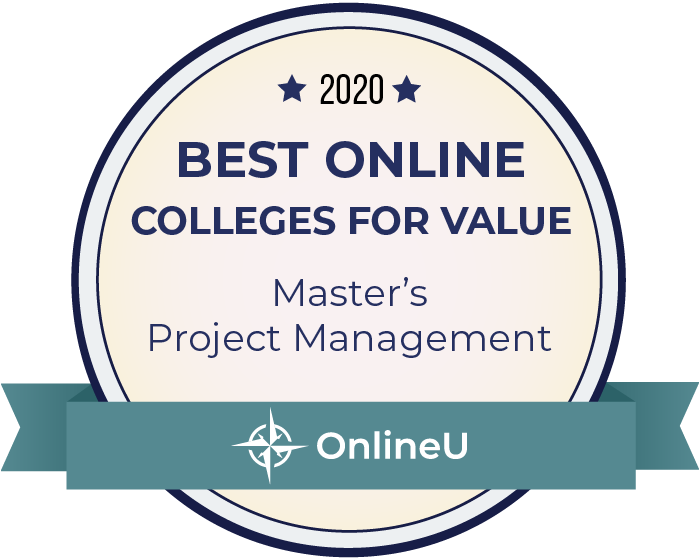 2020 Best Online Master's in Project Management Badge