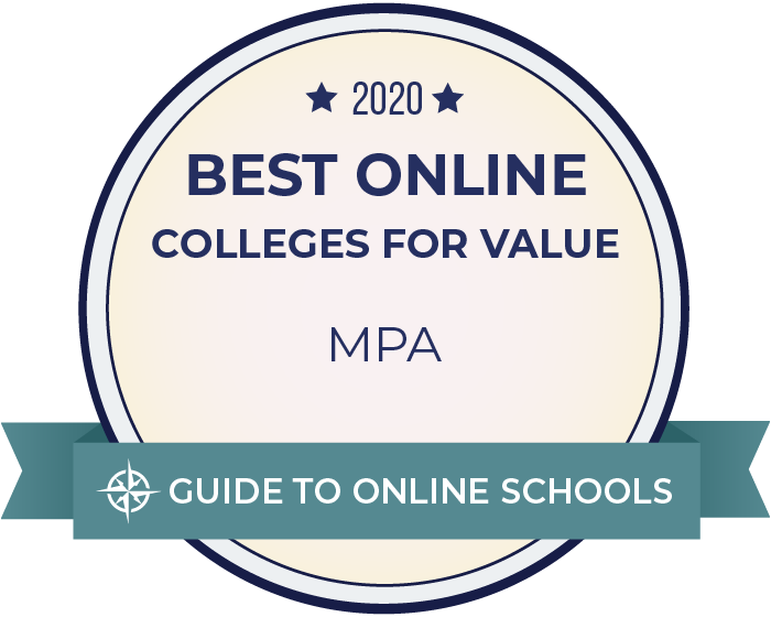 2020 Best Online Master's in Public Administration Badge