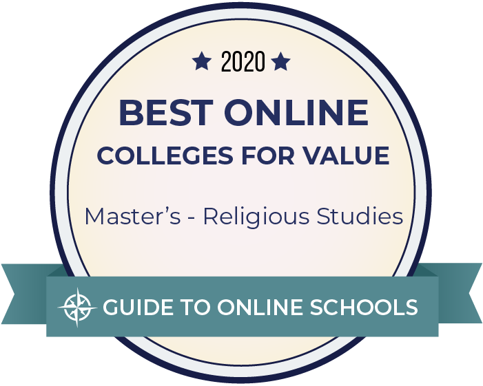 2020 Best Online Master's in Religious Studies Badge