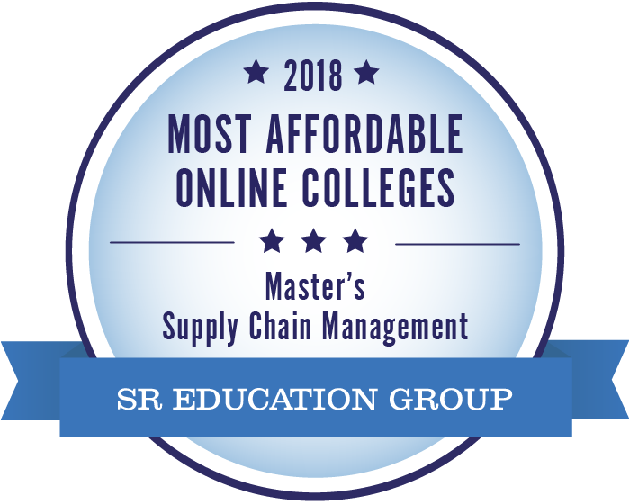 Supply Chain Management-Most Affordable Online Colleges-2018-Badge