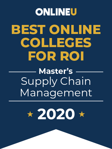2020 Best Online Master's in Supply Chain Management Badge