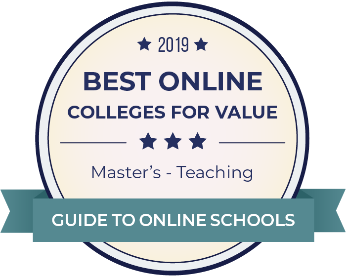 Teaching-Top Online Colleges-2019-Badge