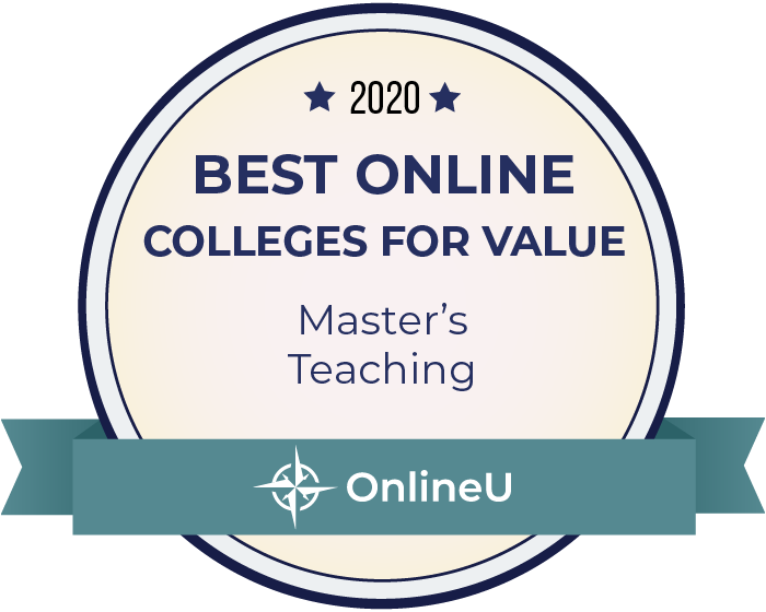 2020 Best Online Master's in Teaching Badge