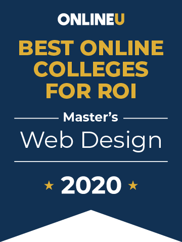 2020 Best Online Master's in Web Design Badge