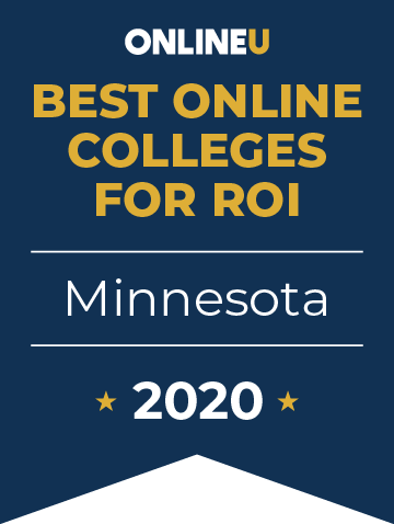 2020 Best Online Colleges in Minnesota Badge