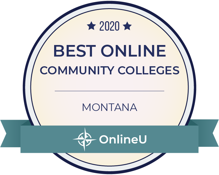 2020 Best Online Community Colleges in Montana Badge