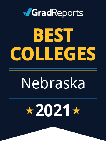 2021 Best Colleges in Nebraska Badge