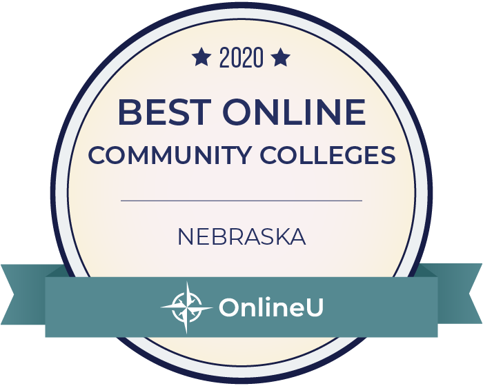 2020 Best Online Community Colleges in Nebraska Badge