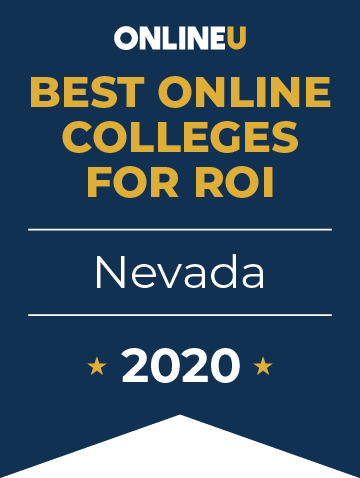 2020 Best Online Colleges in Nevada Badge