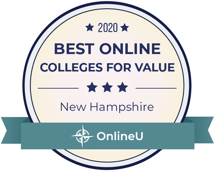 2020 Best Online Colleges in New Hampshire Badge
