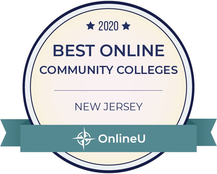 2020 Best Online Community Colleges in New Jersey Badge