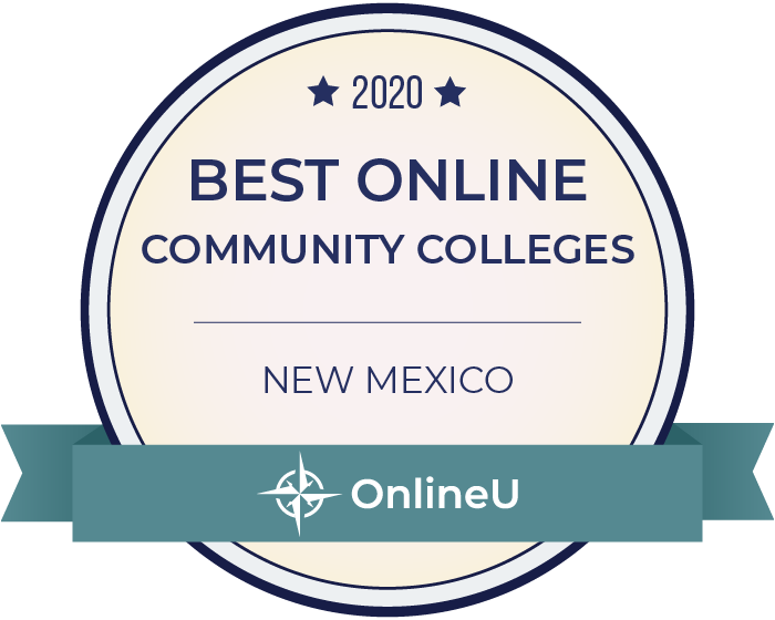 2020 Best Online Community Colleges in New Mexico Badge