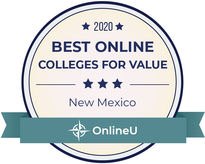 2020 Best Online Colleges in New Mexico Badge