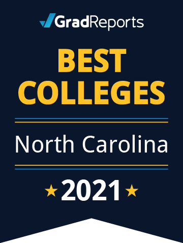 2021 Best Colleges in North Carolina Badge