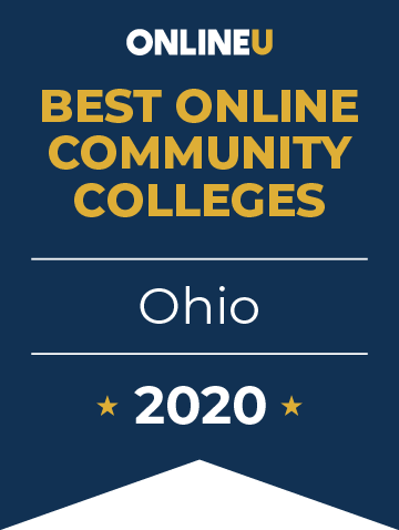 2020 Best Online Community Colleges in Ohio Badge