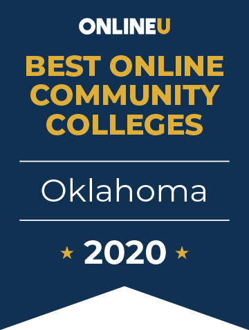 2020 Best Online Community Colleges in Oklahoma Badge