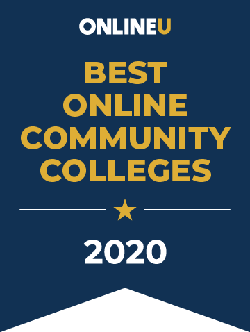 2020 Best Online Community Colleges Badge