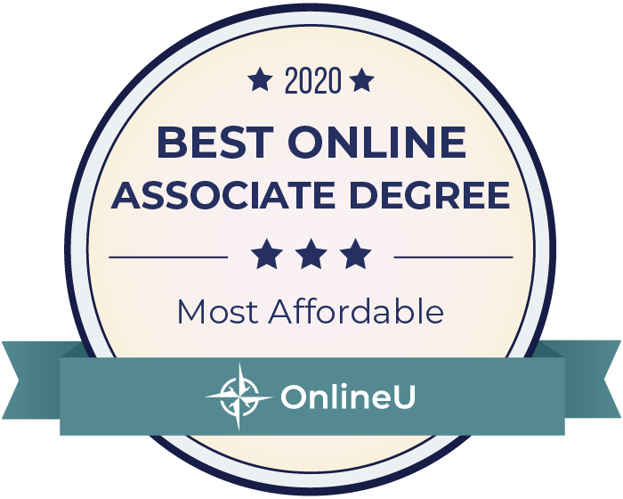 2020 Most Affordable Online Associates Badge