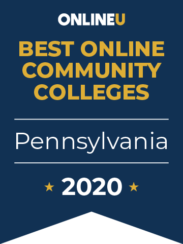 2020 Best Online Community Colleges in Pennsylvania Badge