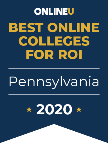 2020 Best Online Colleges in Pennsylvania Badge