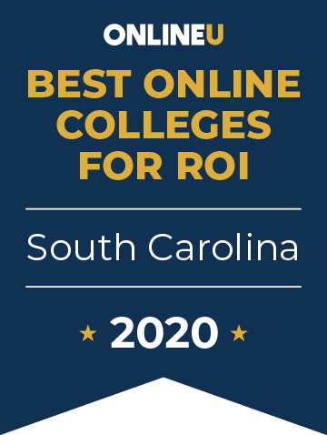 2020 Best Online Colleges in South Carolina Badge