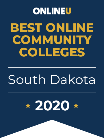 2020 Best Online Community Colleges in South Dakota Badge