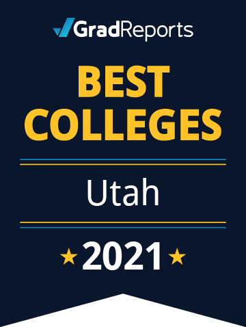 2021 Best Colleges in Utah Badge