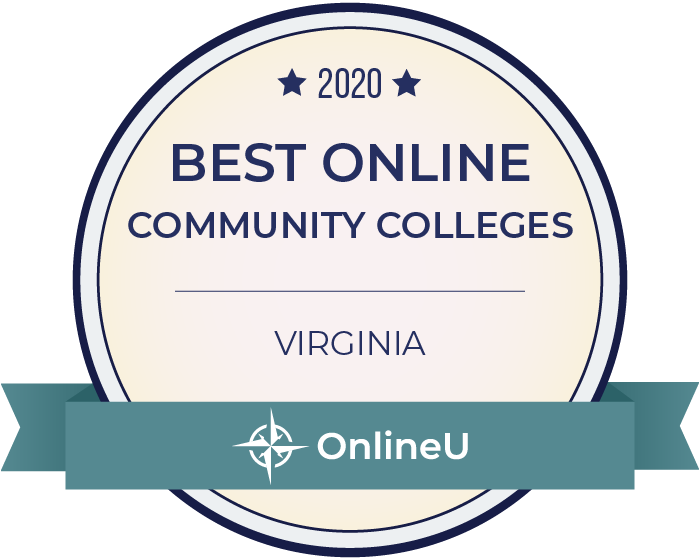 2020 Best Online Community Colleges in Virginia Badge