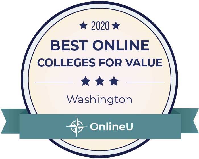 2020 Best Online Colleges in Washington Badge