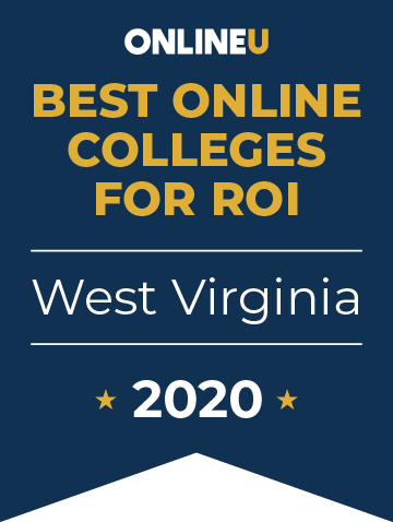 2020 Best Online Colleges in West Virginia Badge
