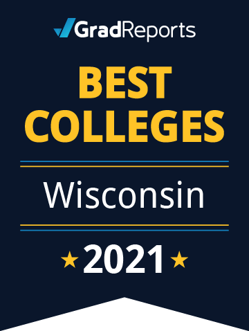 2021 Best Colleges in Wisconsin Badge